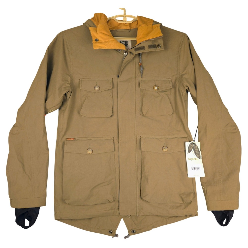 Holden Caravan Jacket Mens Small Olive Waterproof Hooded Parka CVJ-15-N-JK-OL-S